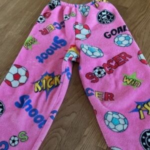 Pink Soccer Shootout Fleece Pants